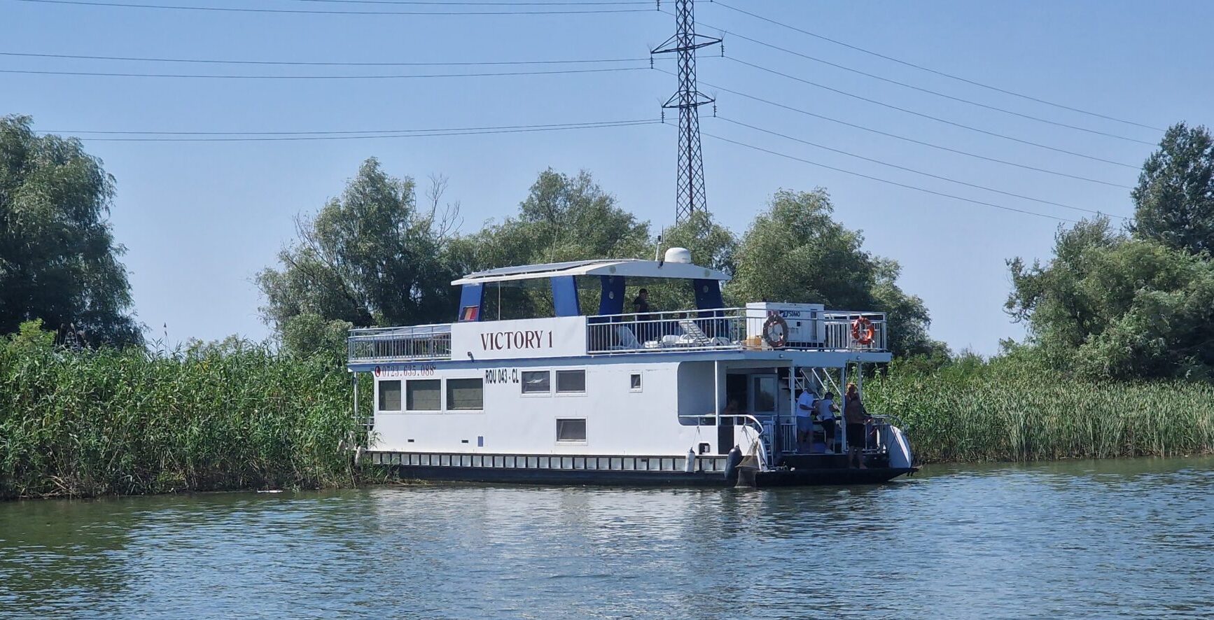 Pelicanul slow boat in the Danube Delta
